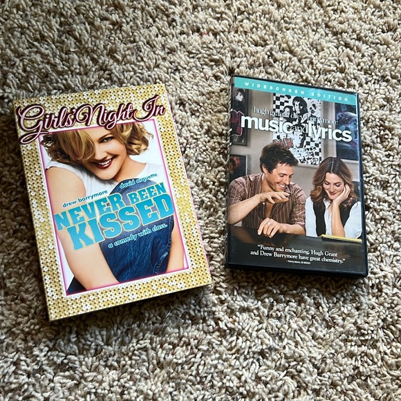 Like new Drew Barrymore Romantic Comedy Set (w/Never Been Kissed/Music & Lyrics) - Picture 1 of 5